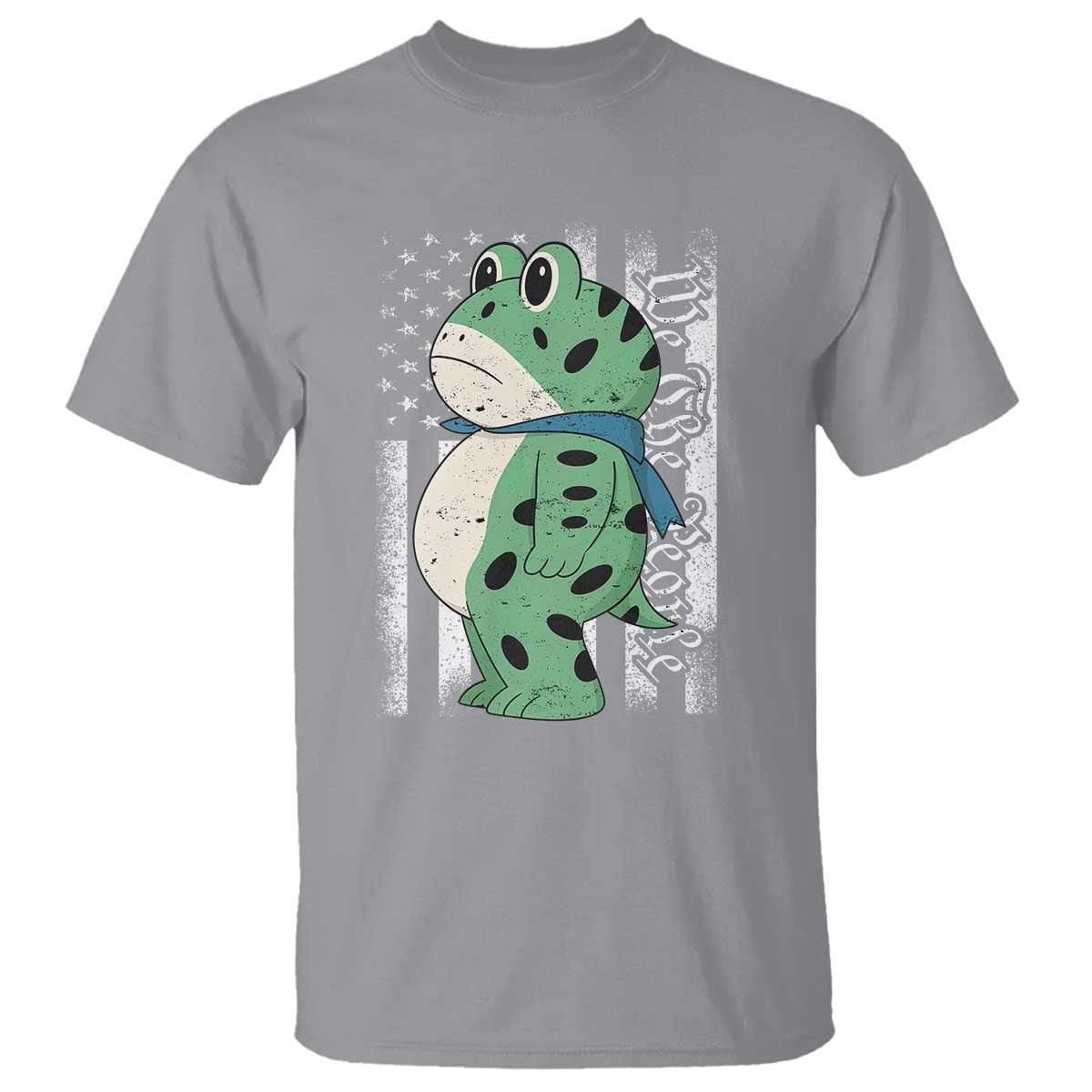 We The People Portland Frog T Shirt Patriotic Protest American Flag TS02 Sport Gray Print Your Wear