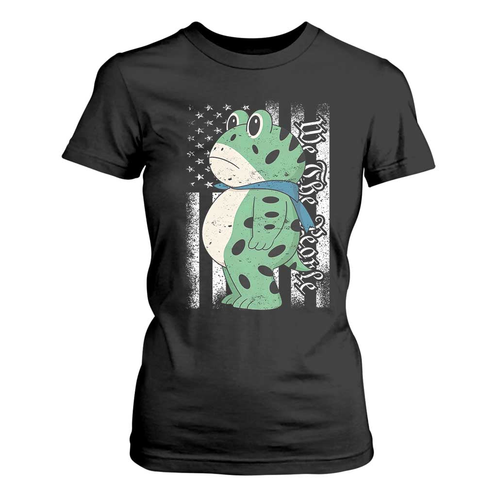 We The People Portland Frog T Shirt For Women Patriotic Protest American Flag TS02 Black Print Your Wear