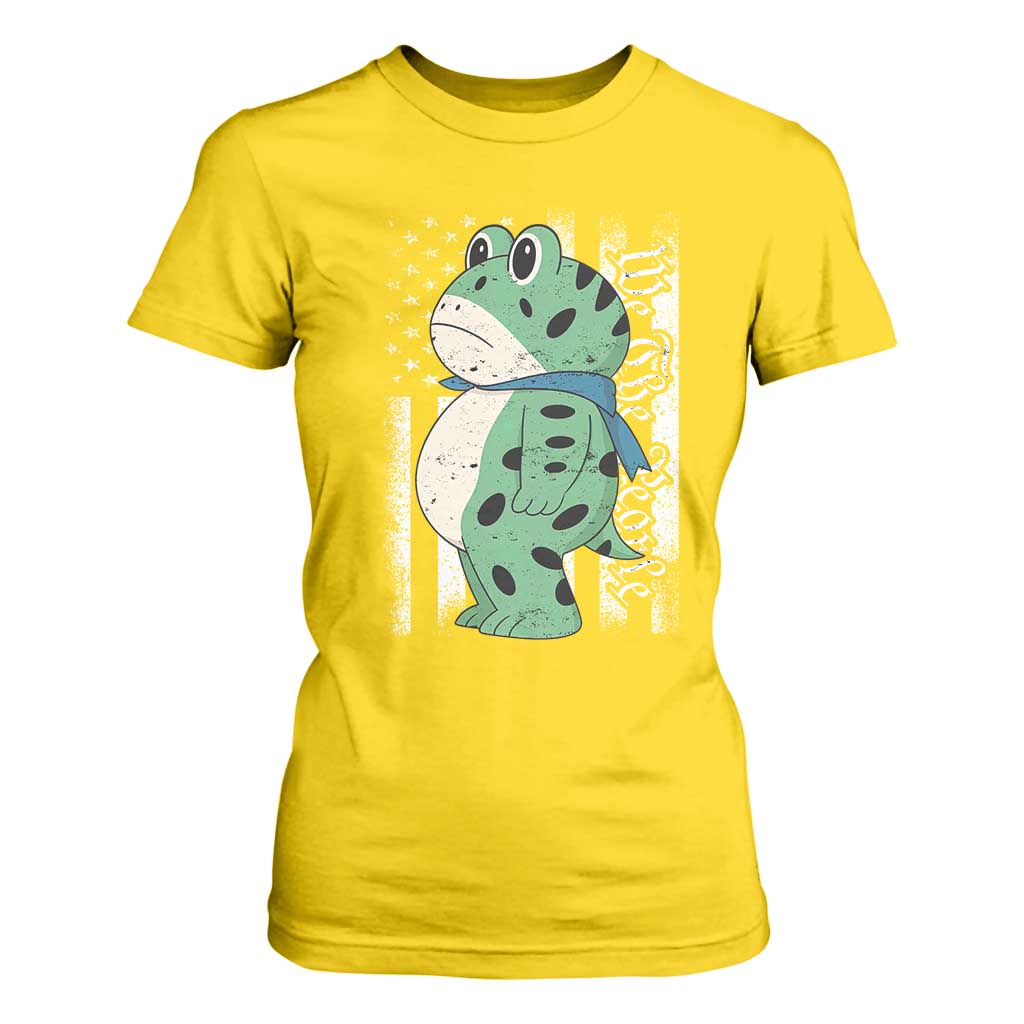 We The People Portland Frog T Shirt For Women Patriotic Protest American Flag TS02 Daisy Print Your Wear