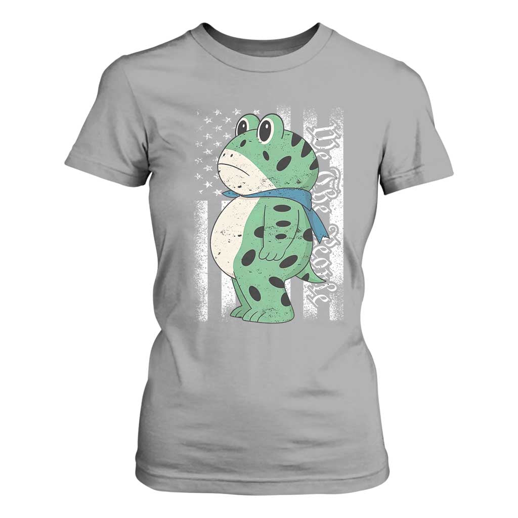 We The People Portland Frog T Shirt For Women Patriotic Protest American Flag TS02 Sport Gray Print Your Wear