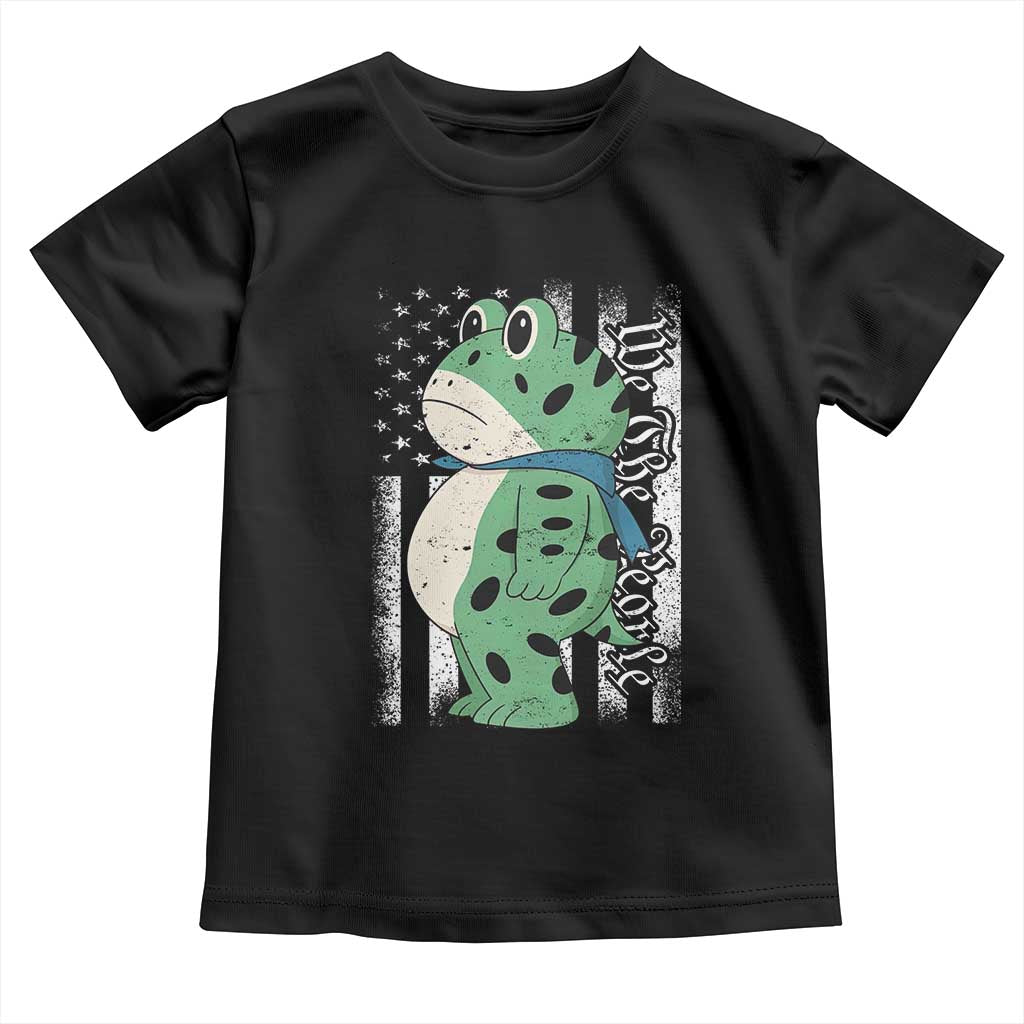 We The People Portland Frog Toddler T Shirt Patriotic Protest American Flag TS02 Black Print Your Wear