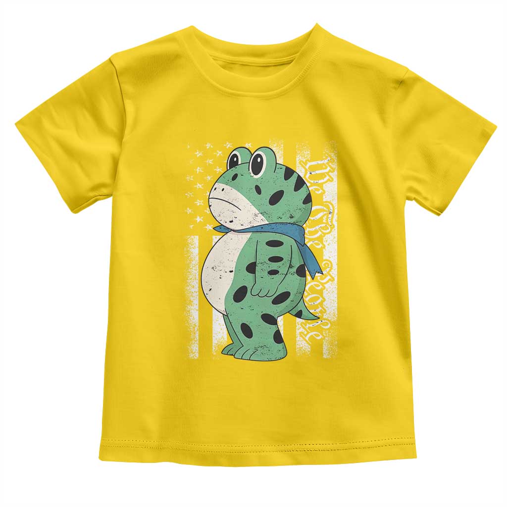 We The People Portland Frog Toddler T Shirt Patriotic Protest American Flag TS02 Daisy Print Your Wear