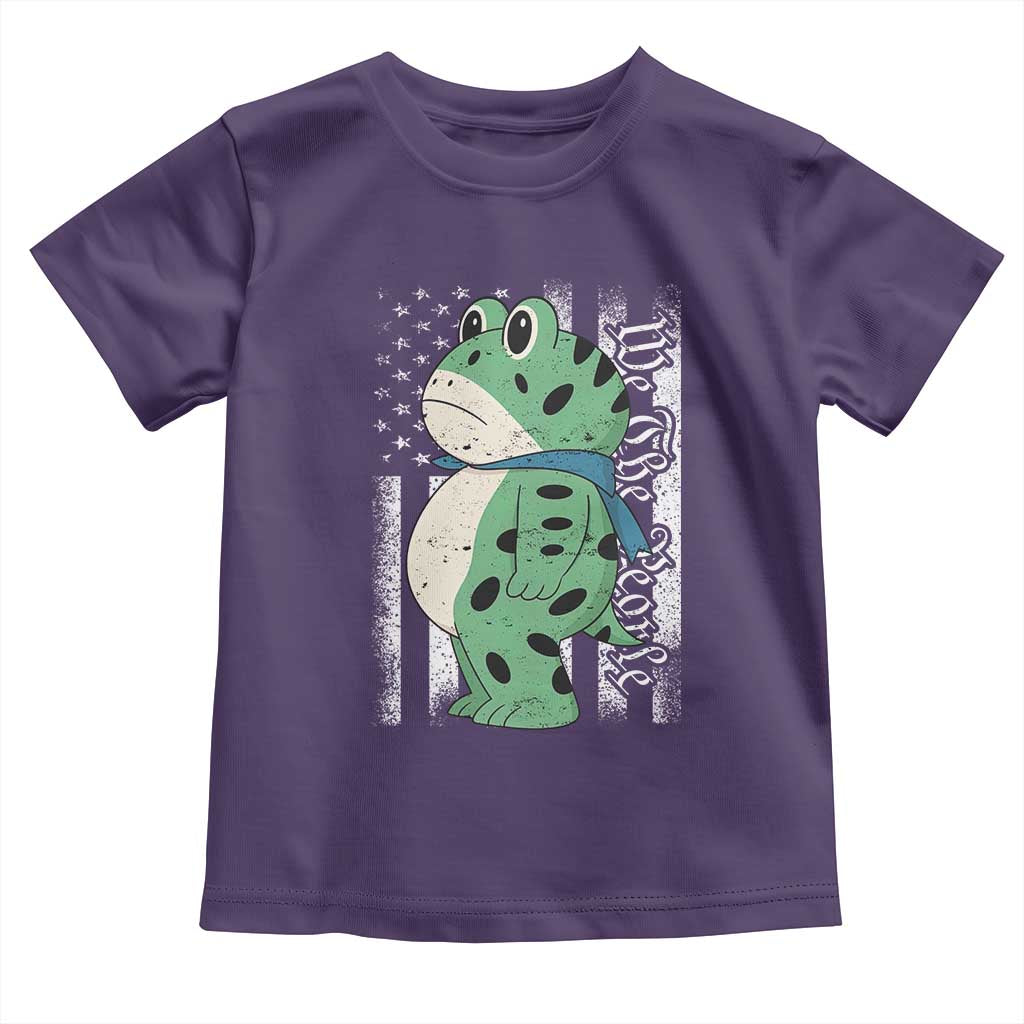 We The People Portland Frog Toddler T Shirt Patriotic Protest American Flag TS02 Purple Print Your Wear