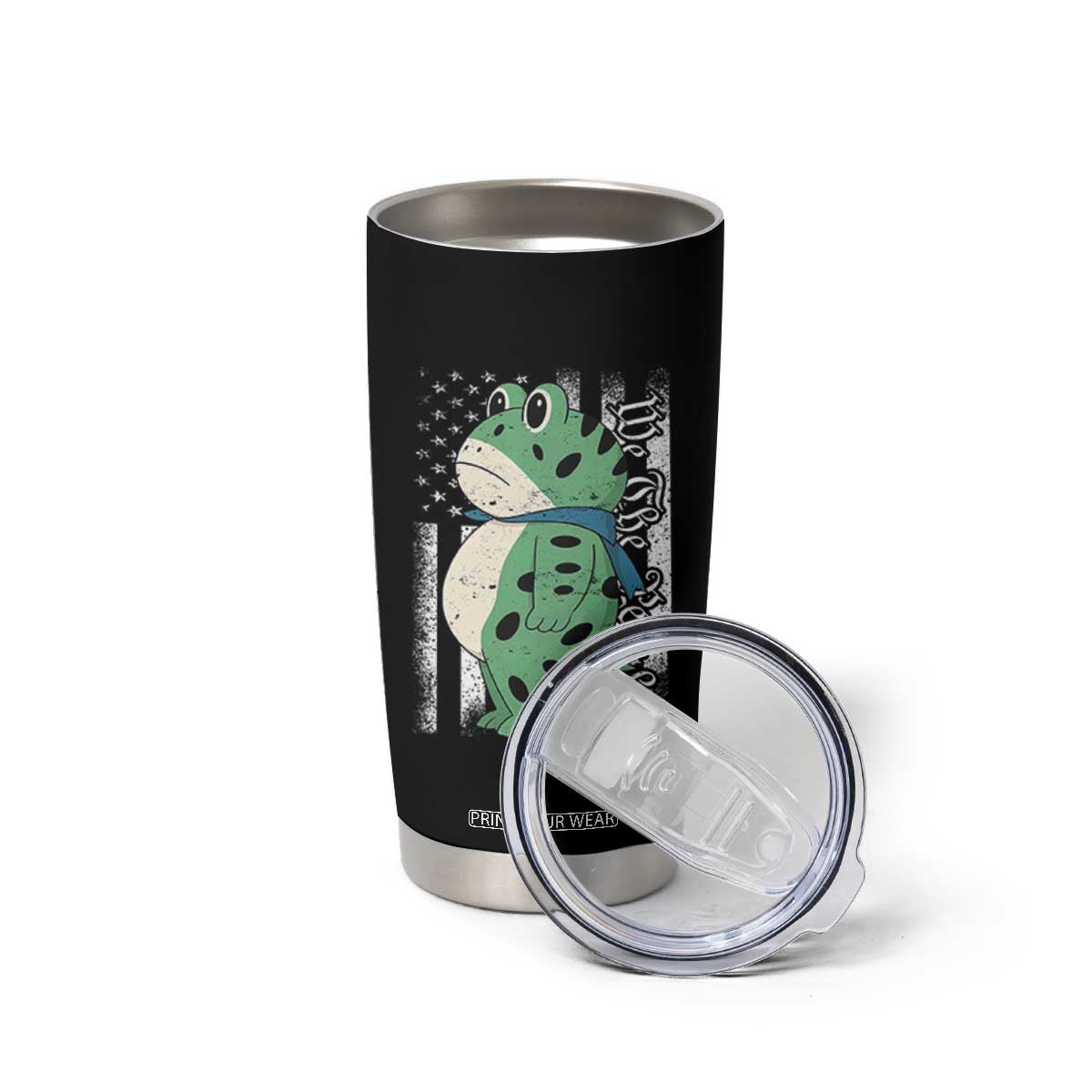 We The People Portland Frog Tumbler Cup Patriotic Protest American Flag TS02 Print Your Wear