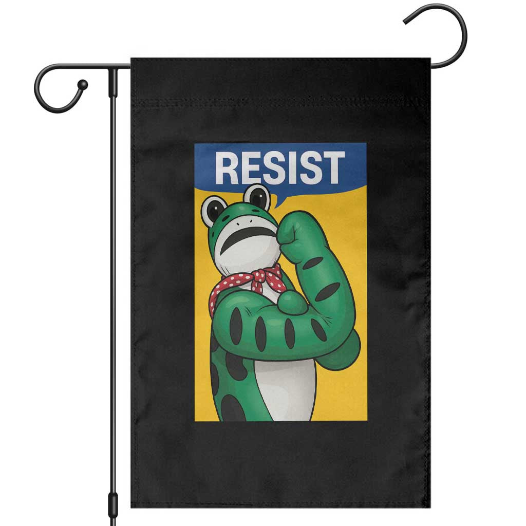 Resist Rosie Frog Garden Flag Protest Parody Feminist Retro Poster - Print Your Wear