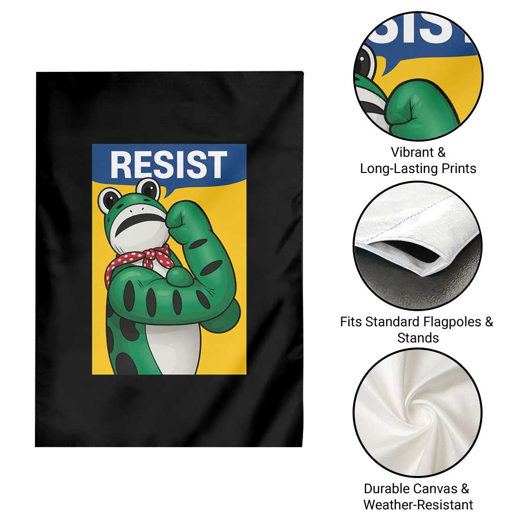 Resist Rosie Frog Garden Flag Protest Parody Feminist Retro Poster TS02 Print Your Wear