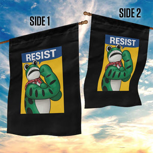 Resist Rosie Frog Garden Flag Protest Parody Feminist Retro Poster - Print Your Wear