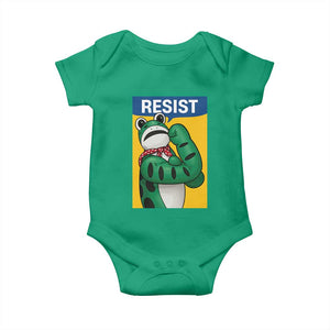 Resist Rosie Frog Baby Onesie Protest Parody Feminist Retro Poster - Print Your Wear