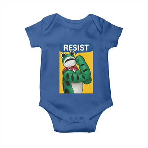 Resist Rosie Frog Baby Onesie Protest Parody Feminist Retro Poster TS02 Royal Blue Print Your Wear