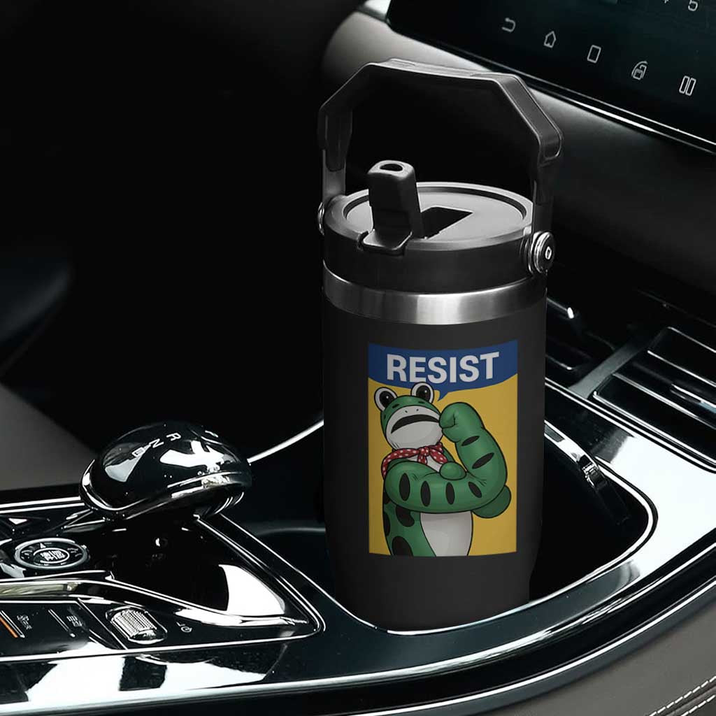 Resist Rosie Frog Flip Straw Tumbler Protest Parody Feminist Retro Poster TS02 Print Your Wear