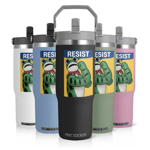 Resist Rosie Frog Flip Straw Tumbler Protest Parody Feminist Retro Poster TS02 Print Your Wear