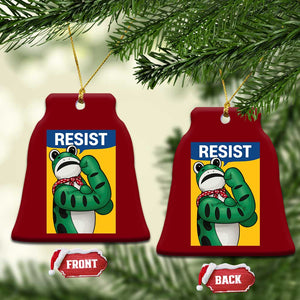 Resist Rosie Frog Ceramic Ornament Protest Parody Feminist Retro Poster - Print Your Wear