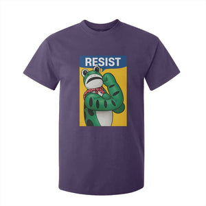 Resist Rosie Frog T Shirt For Kid Protest Parody Feminist Retro Poster TS02 Purple Print Your Wear