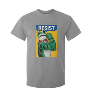 Resist Rosie Frog T Shirt For Kid Protest Parody Feminist Retro Poster TS02 Sport Gray Print Your Wear