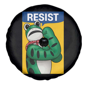 Resist Rosie Frog Spare Tire Cover Protest Parody Feminist Retro Poster - Print Your Wear