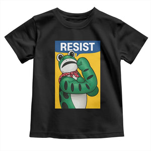 Resist Rosie Frog Toddler T Shirt Protest Parody Feminist Retro Poster TS02 Black Print Your Wear