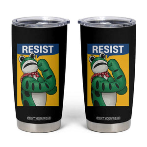 Resist Rosie Frog Tumbler Cup Protest Parody Feminist Retro Poster - Print Your Wear