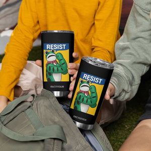 Resist Rosie Frog Tumbler Cup Protest Parody Feminist Retro Poster - Print Your Wear