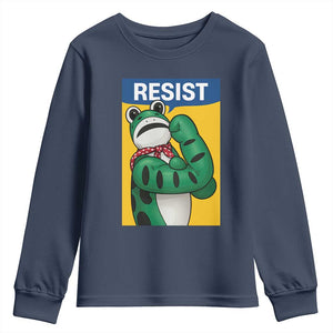 Resist Rosie Frog Youth Sweatshirt Protest Parody Feminist Retro Poster - Print Your Wear
