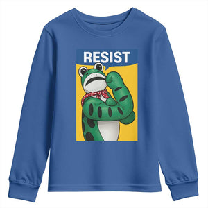 Resist Rosie Frog Youth Sweatshirt Protest Parody Feminist Retro Poster - Print Your Wear