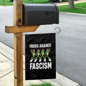 Santa Frog Against Fascism Garden Flag Christmas Holiday Frogs Band Resistance Protest TS02 Print Your Wear