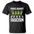 Santa Frog Against Fascism T Shirt Christmas Holiday Frogs Band Resistance Protest - Print Your Wear