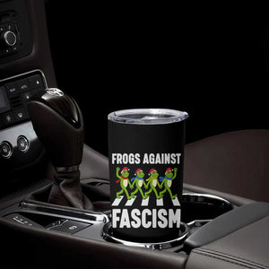 Santa Frog Against Fascism Tumbler Cup Christmas Holiday Frogs Band Resistance Protest - Print Your Wear