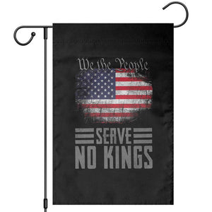 We The People Serve No Kings Garden Flag Patriotic Eagle American Flag TS02 Black Print Your Wear