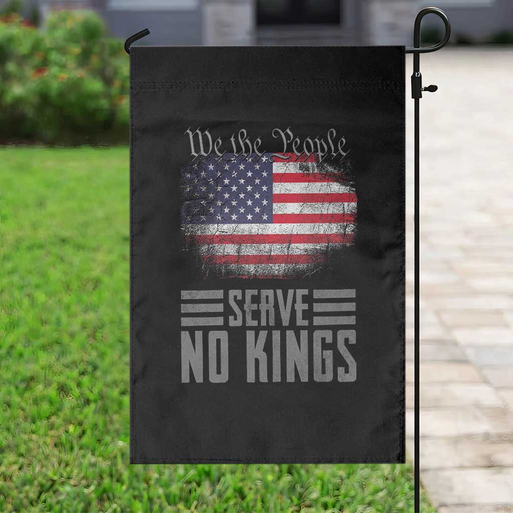 We The People Serve No Kings Garden Flag Patriotic Eagle American Flag TS02 Print Your Wear