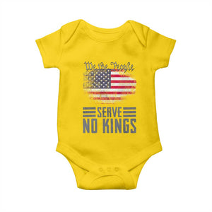 We The People Serve No Kings Baby Onesie Patriotic Eagle American Flag TS02 Daisy Print Your Wear
