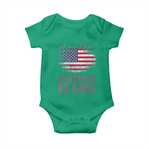 We The People Serve No Kings Baby Onesie Patriotic Eagle American Flag TS02 Irish Green Print Your Wear