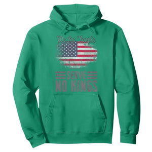We The People Serve No Kings Hoodie Patriotic Eagle American Flag TS02 Irish Green Print Your Wear