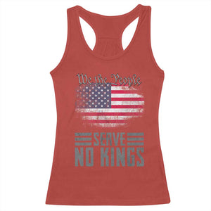 We The People Serve No Kings Racerback Tank Top Patriotic Eagle American Flag TS02 Red Print Your Wear