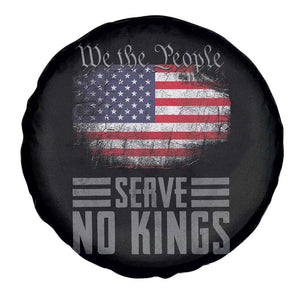 We The People Serve No Kings Spare Tire Cover Patriotic Eagle American Flag TS02 Print Your Wear