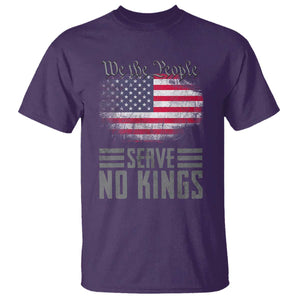 We The People Serve No Kings T Shirt Patriotic Eagle American Flag TS02 Purple Print Your Wear