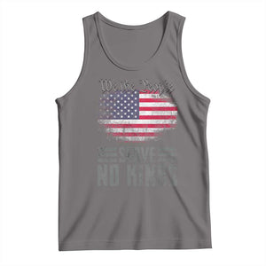 We The People Serve No Kings Tank Top Patriotic Eagle American Flag TS02 Deep Heather Print Your Wear