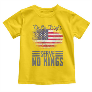 We The People Serve No Kings Toddler T Shirt Patriotic Eagle American Flag TS02 Daisy Print Your Wear