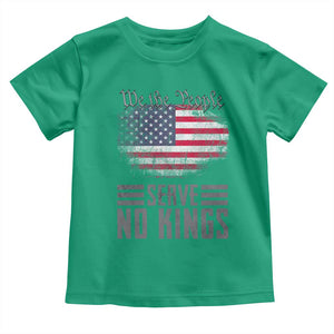 We The People Serve No Kings Toddler T Shirt Patriotic Eagle American Flag TS02 Irish Green Print Your Wear