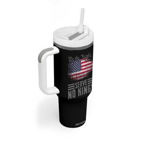 We The People Serve No Kings Tumbler With Handle Patriotic Eagle American Flag TS02 Print Your Wear