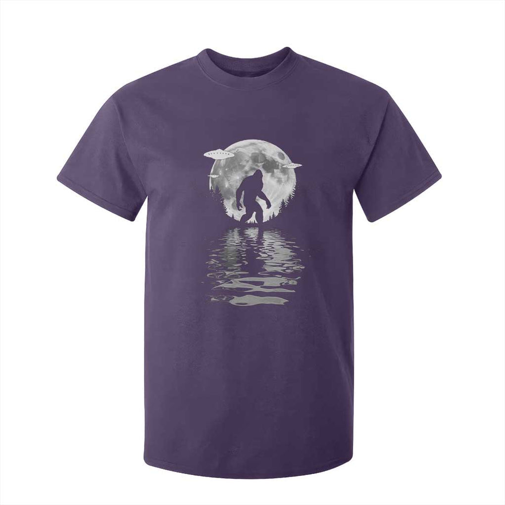 Bigfoot T Shirt For Kid Sasquatch Under The Moon Cryptid TS02 Purple Print Your Wear