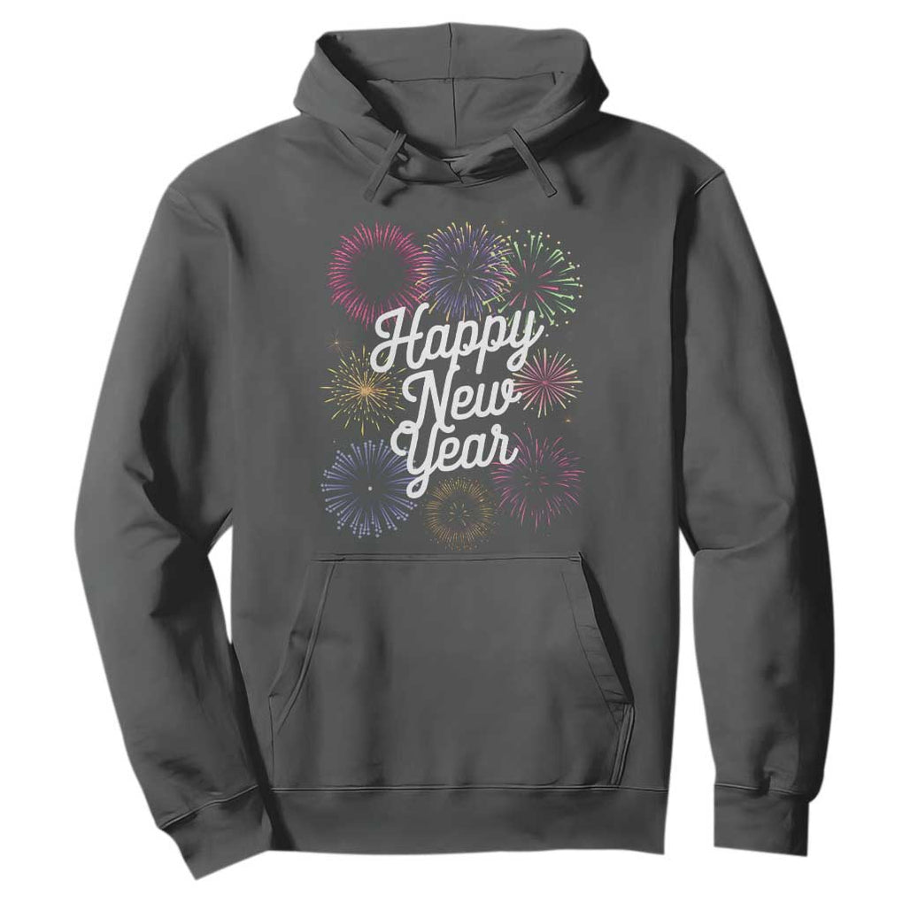 Happy New Year 2025 Hoodie Fireworks Party Supplies Family Matching TS02 Dark Heather Print Your Wear