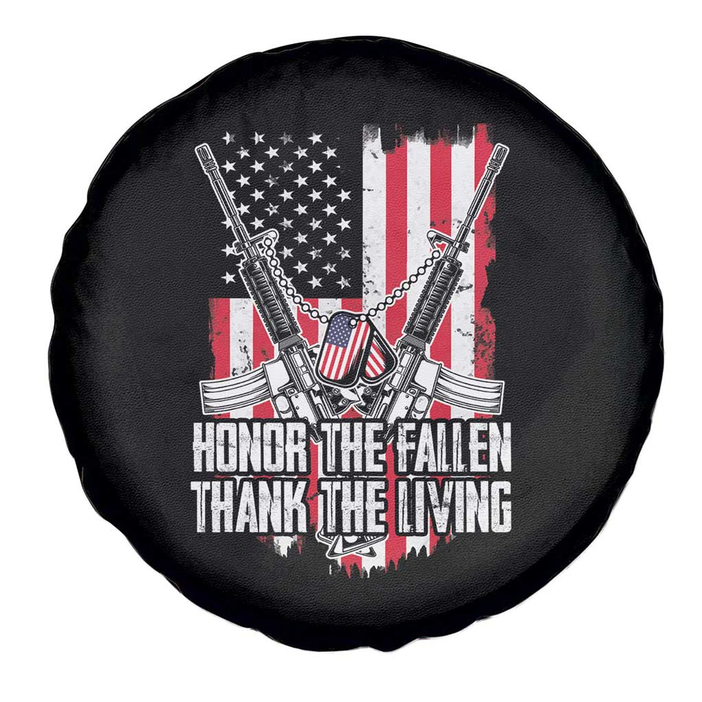 American Veteran Spare Tire Cover Honor The Fallen Thank The Living Memorial Day Veterans Day TS02 Print Your Wear