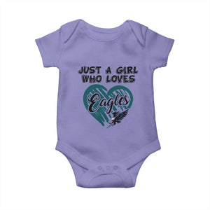 A Girl Who Loves Eagle Baby Onesie TS02 Violet Print Your Wear