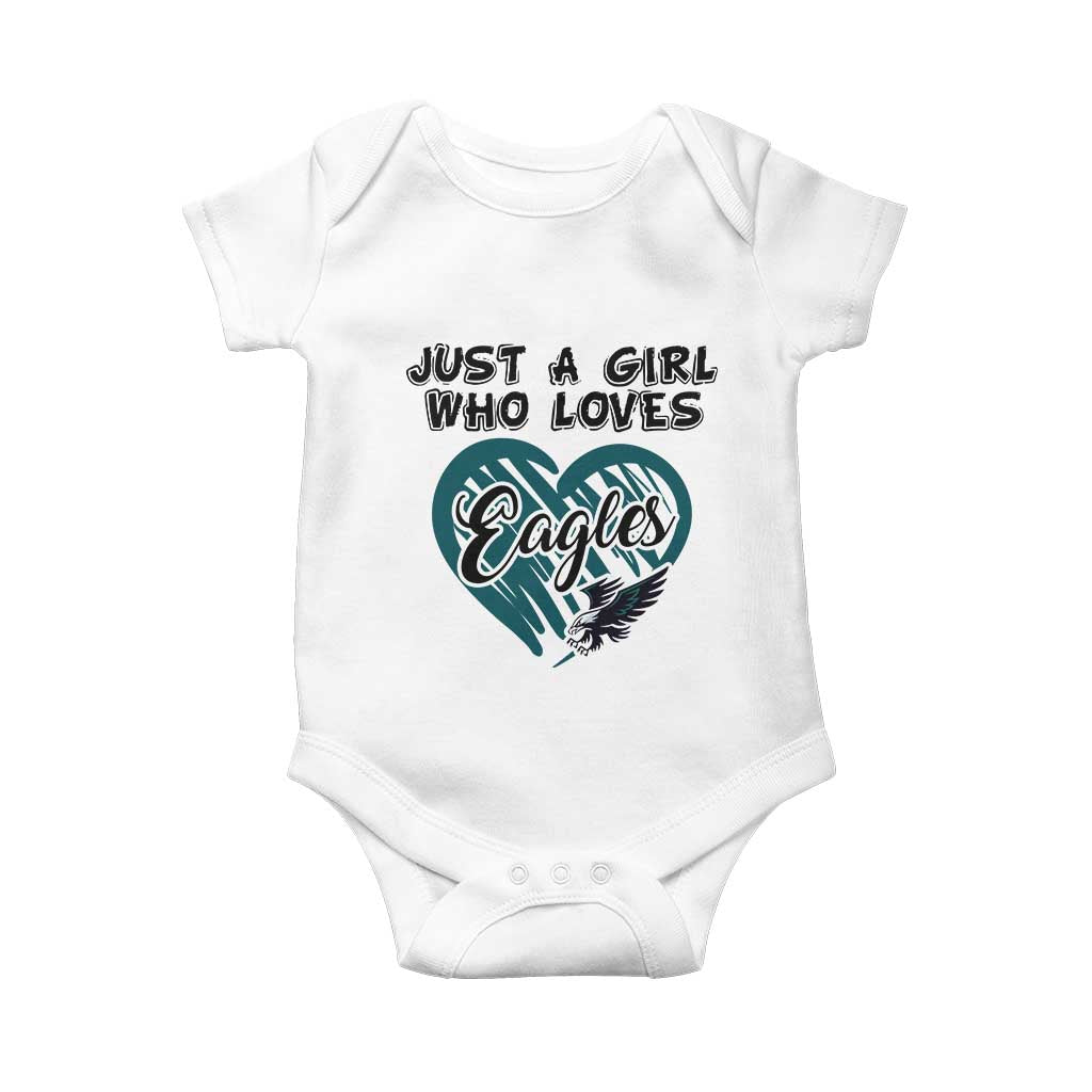 A Girl Who Loves Eagle Baby Onesie TS02 White Print Your Wear