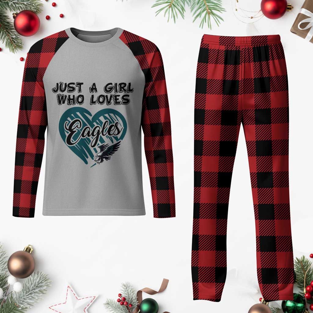 A Girl Who Loves Eagle Plaid Pajama Set TS02 Buffalo Plaid Print Your Wear