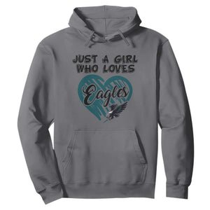 A Girl Who Loves Eagle Hoodie TS02 Charcoal Print Your Wear