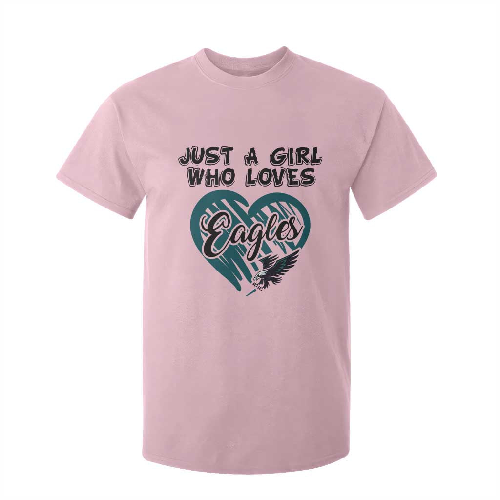 A Girl Who Loves Eagle T Shirt For Kid TS02 Light Pink Print Your Wear