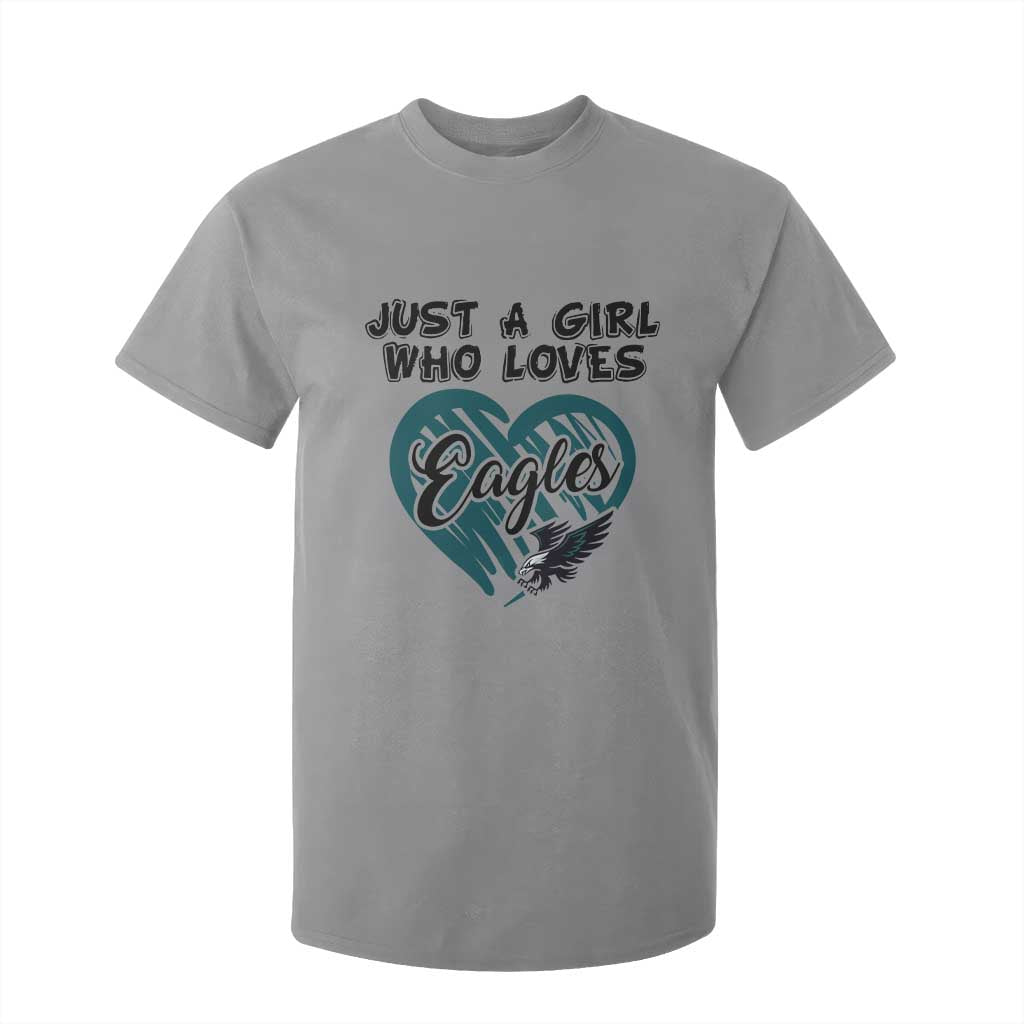 A Girl Who Loves Eagle T Shirt For Kid TS02 Sport Gray Print Your Wear