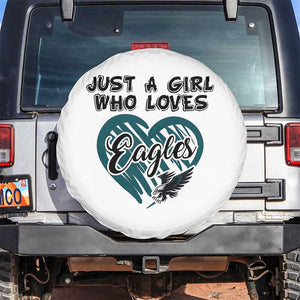 A Girl Who Loves Eagle Spare Tire Cover TS02 No hole White Print Your Wear