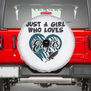 A Girl Who Loves Eagle Spare Tire Cover TS02 White Print Your Wear